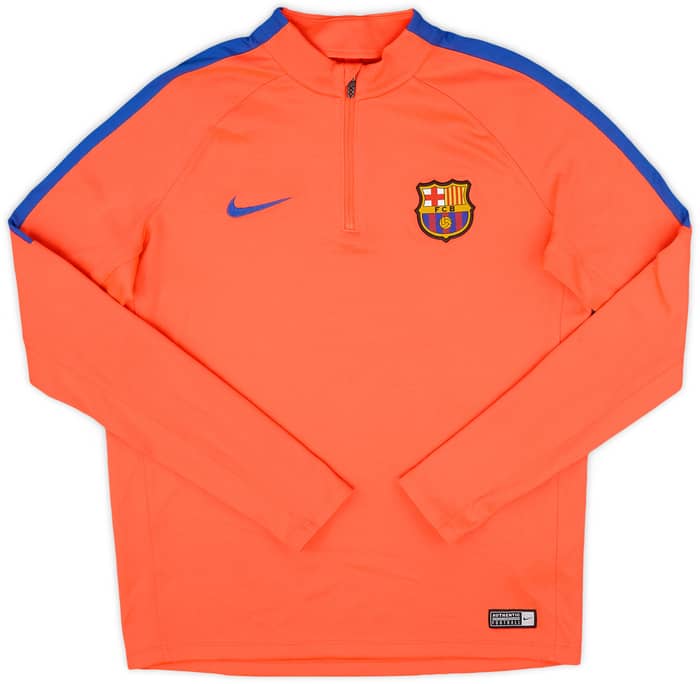 2016-17 Barcelona Nike 1/4 Zip Drill Top - 8/10 - (XL.Boys)