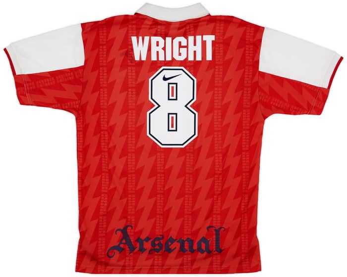 1994-96 Arsenal Home Shirt Wright #8 - 8/10 - (XL)