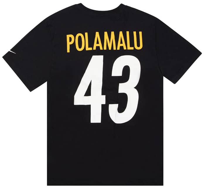2012 Pittsburgh Steelers Polamalu #43 Nike Graphic Tee L