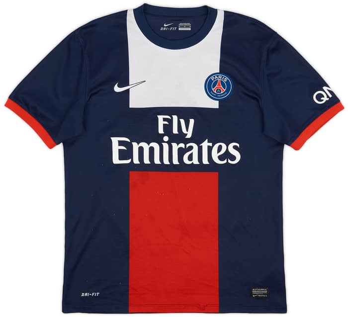 2013-14 Paris Saint-Germain Home Shirt Beckham #32 - 6/10 - (M)
