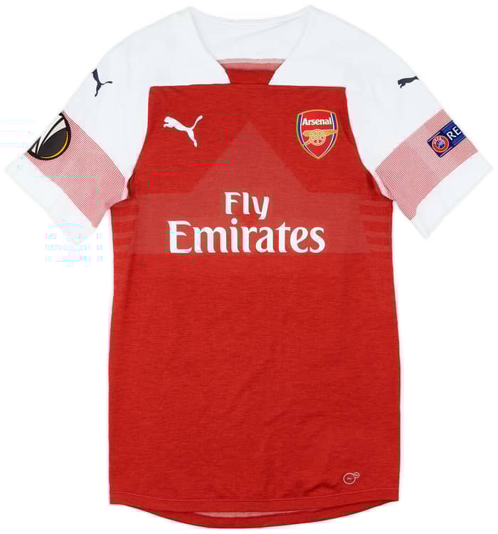 2018-19 Arsenal Match Issue Europa League Home Shirt Medley #47
