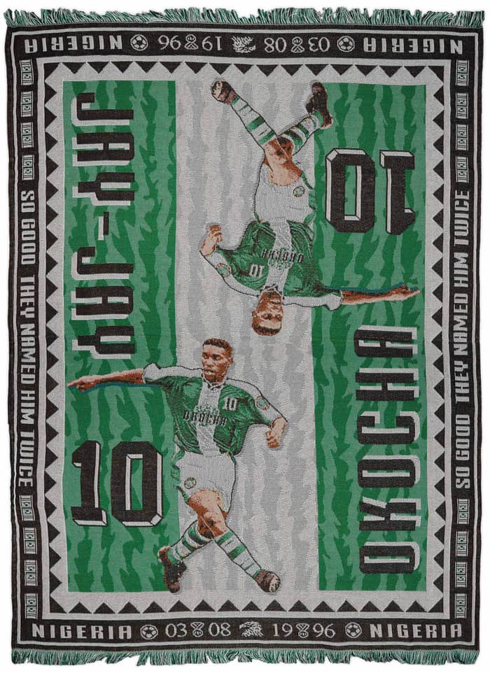 Jay-Jay Okocha Nigeria Tapestry Rug