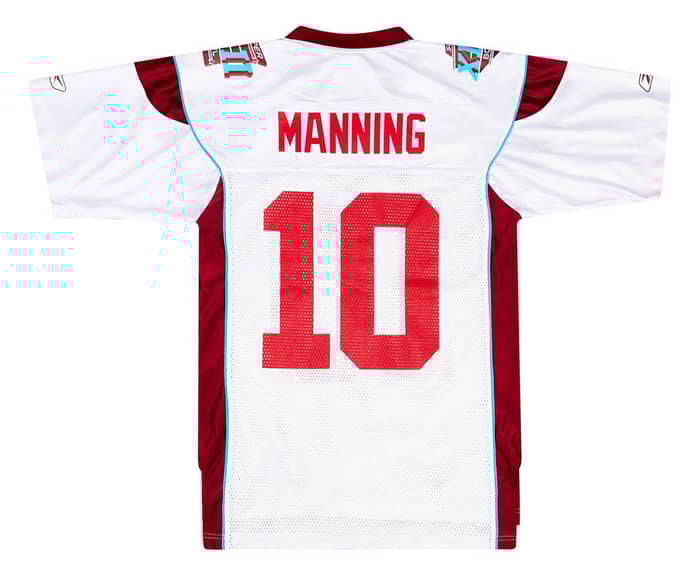 2008 Super Bowl XLII Manning #10 Reebok Jersey S