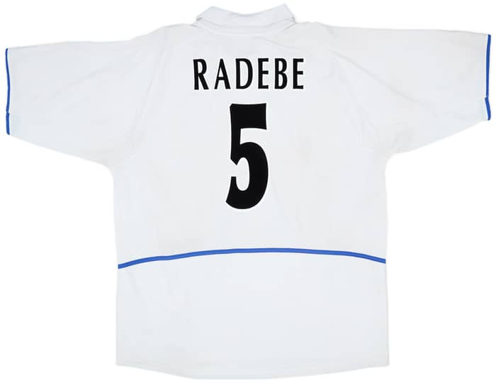 2002-03 Leeds United Home Shirt Radebe #5 - 5/10 - (XXL)