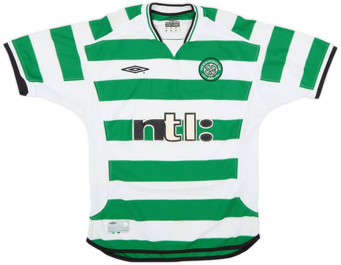 2001-03 Celtic Home Shirt Lennon #18 - 8/10 - (S)