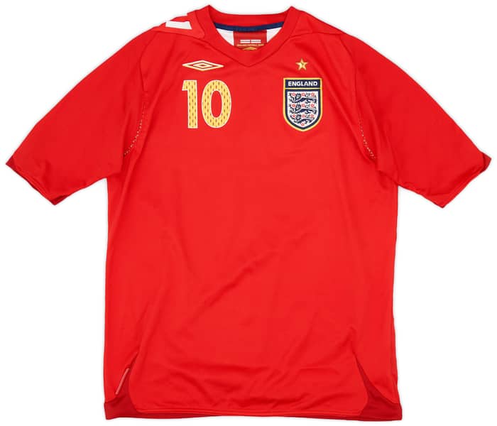 2006-08 England Away Shirt Owen #10 - 9/10 - (XL.Boys)