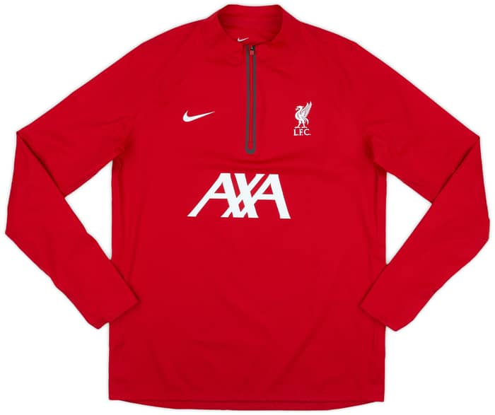 2023-24 Liverpool Player Issue 1/4 Zip Drill Top - 9/10