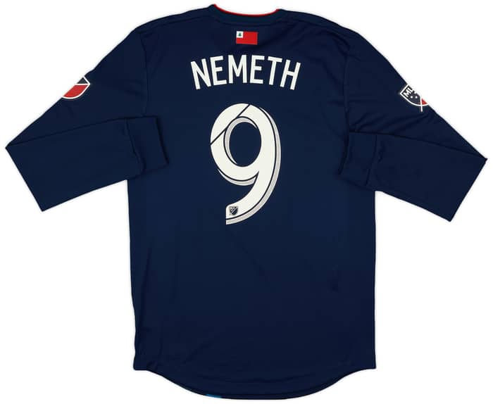 2018 New England Revolution Match Issue Home L/S Shirt Nemeth #9