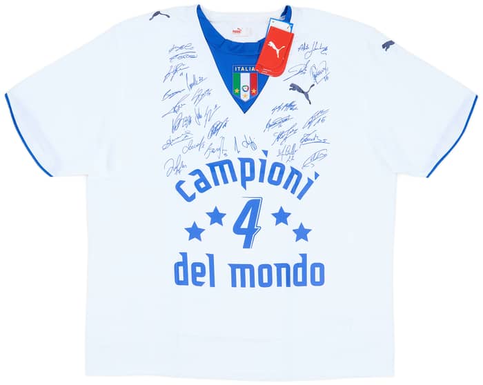 2006 Italy 'Campioni del Mondo' 'Signed' Away Shirt (XXL)