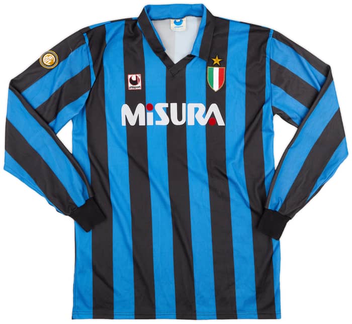 1989-90 Inter Milan Home L/S Shirt #10 - 7/10 - (XL)
