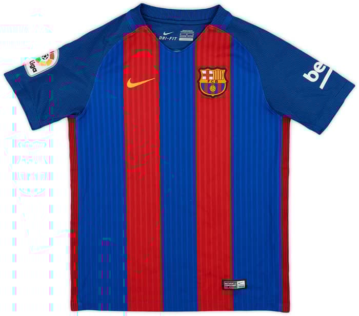 2016-17 Barcelona Home Shirt - 9/10 - (M.Boys)