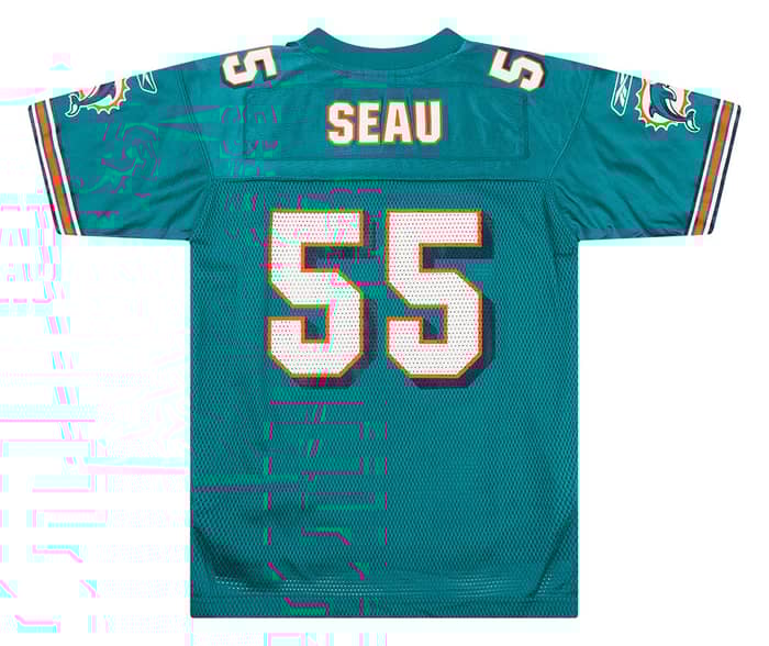2005 Miami Dolphins Seau #55 Reebok On Field Jersey (Home) Y