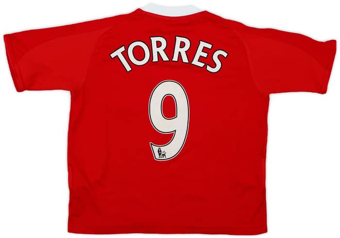 2008-10 Liverpool Home Shirt Torres #9 - 7/10 - (XS.Boys)