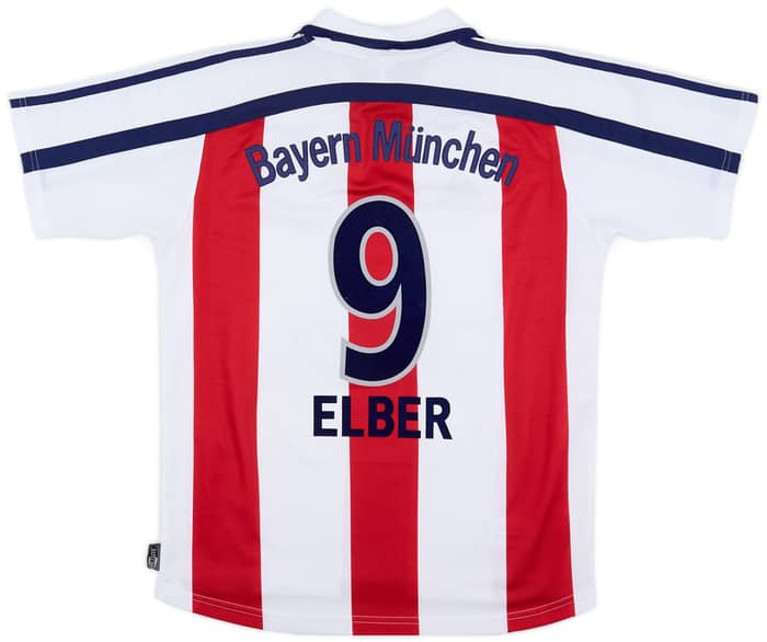 2000-01 Bayern Munich Away Shirt Elber #9 - 5/10 - (XL.Boys)