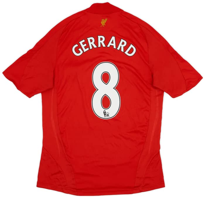 2008-10 Liverpool Home Shirt Gerrard #8 - 7/10 - (S)