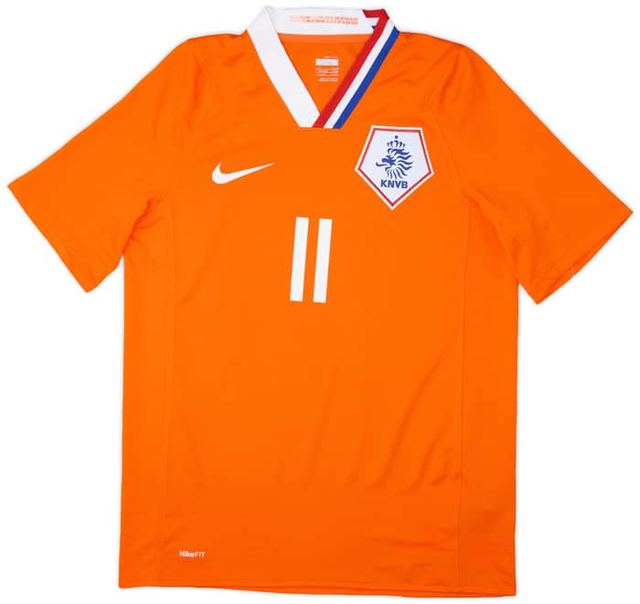 2008-10 Netherlands Home Shirt Robben #11 (S)