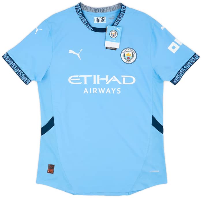 2024-25 Manchester City Authentic Home Shirt De Bruyne #17 2024-25 Manchester City Authentic Home Shirt De Bruyne #17