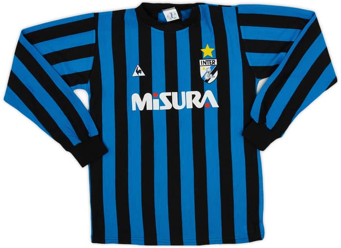 1986-88 Inter Milan Home L/S Shirt #5 - 5/10 - (L.Boys)