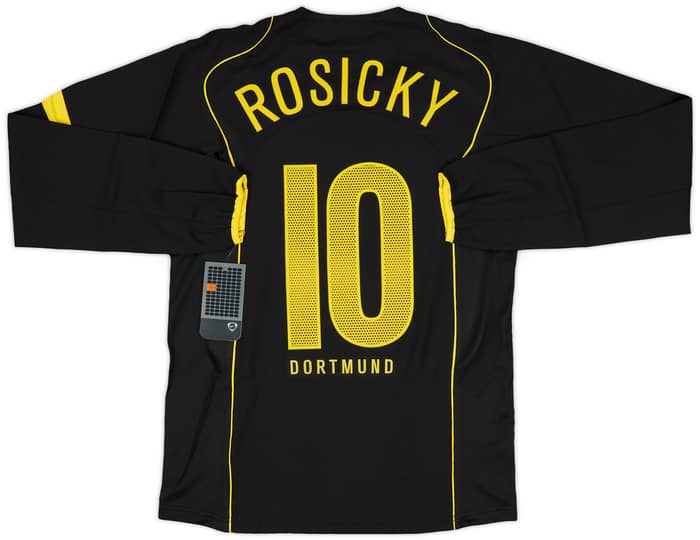 2004-05 Borussia Dortmund Player Issue Away L/S Shirt Rosicky #10 (S)