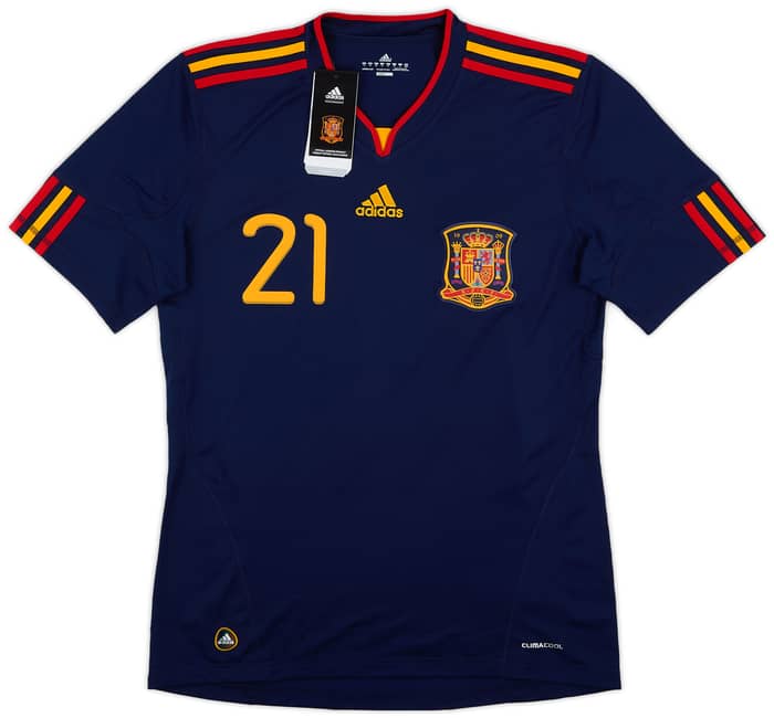 2010-11 Spain Away Shirt Silva #21 (M)