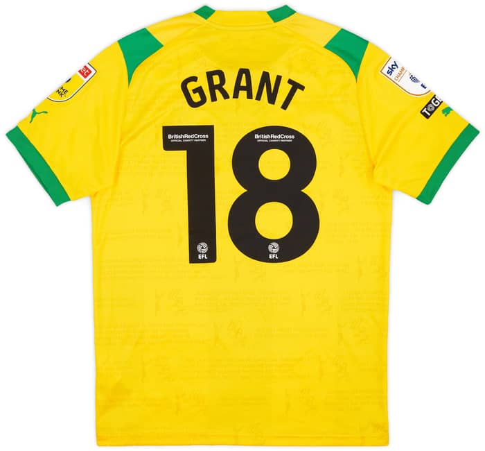 2022-23 West Brom Match Issue Away Shirt Grant #18