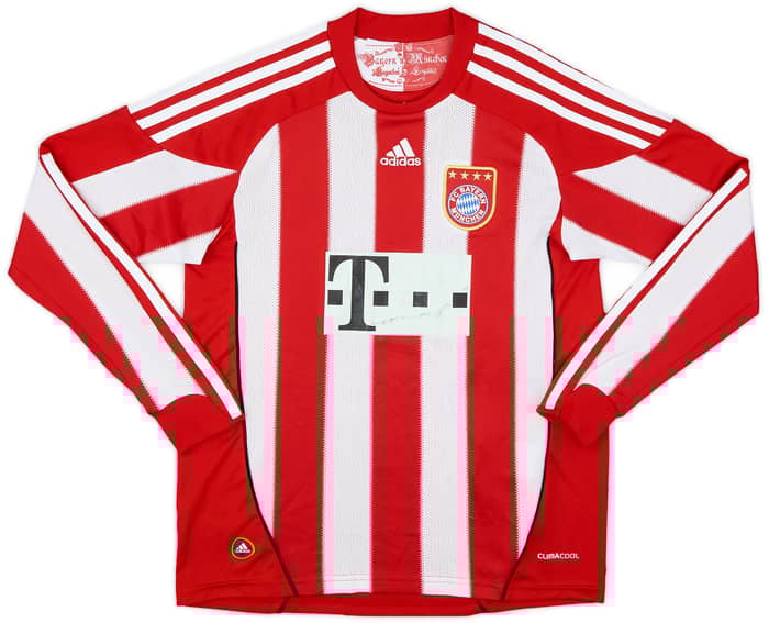 2010-11 Bayern Munich Home L/S Shirt Muller #25 - 5/10 - (M.Boys)