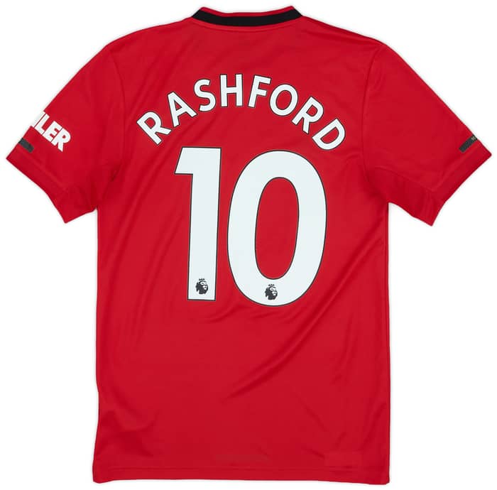 2019-20 Manchester United Home Shirt Rashford #10 - 9/10 - (XS)