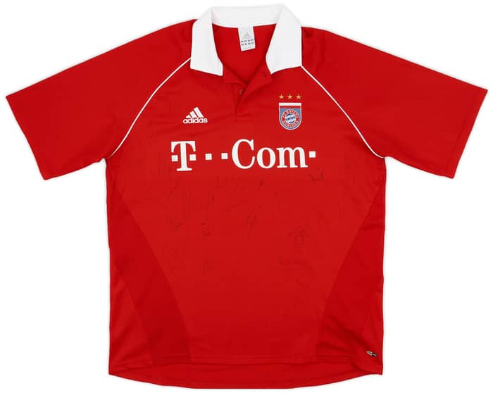2005-06 Bayern Munich Signed Home Shirt - 5/10 - (XL)