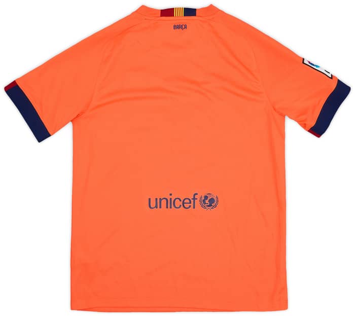 2014-15 Barcelona Away Shirt - 8/10 - (XL.Boys)
