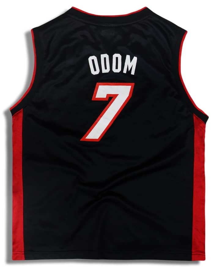 2003-04 Miami Heat Odom #7 Reebok Jersey (Away) Y