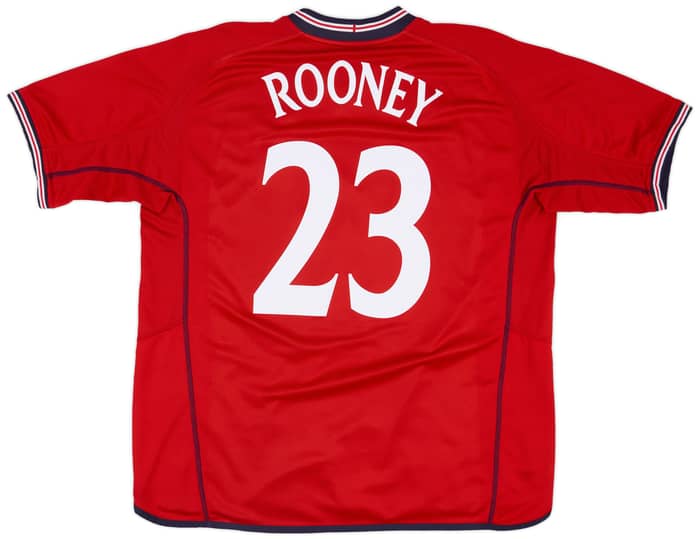 2002-04 England Away Shirt Rooney #23 - 7/10 - (XXL)