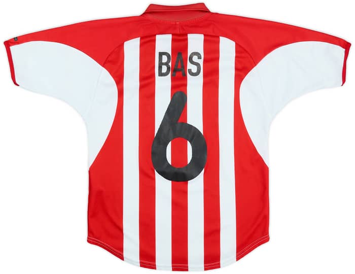 2000-02 PSV Home Shirt Bas #6 - 6/10 - (L.Boys)