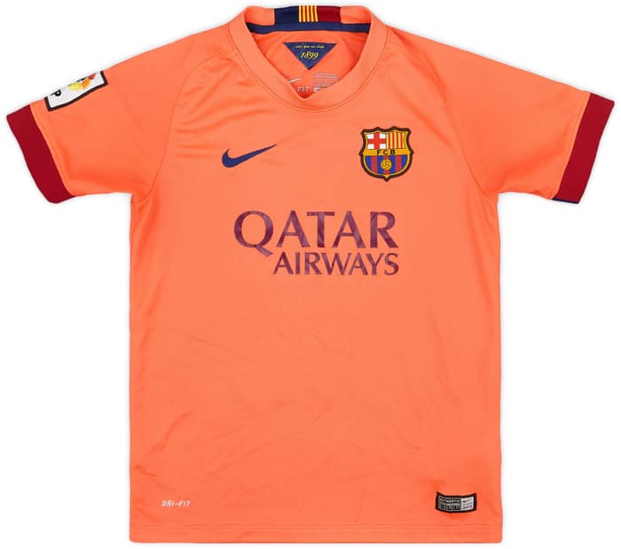 2014-15 Barcelona Away Shirt - 5/10 - (M.Boys)