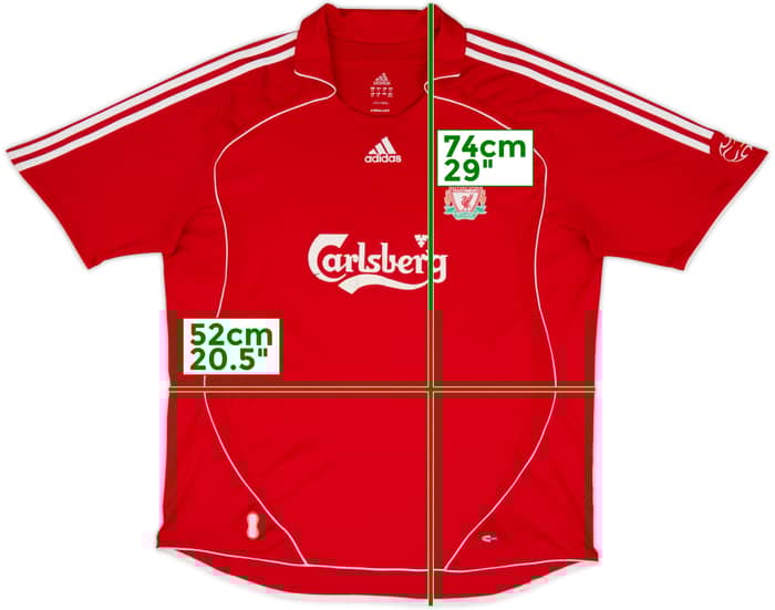 2006-08 Liverpool Home Shirt Gerrard #8 - 5/10 - (XXL)