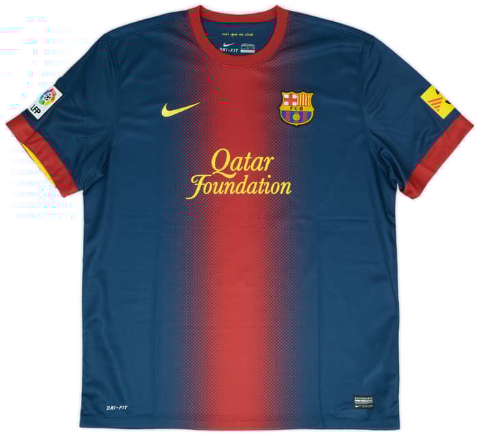 2012-13 Barcelona Home L/S Shirt Messi #10 (XL)