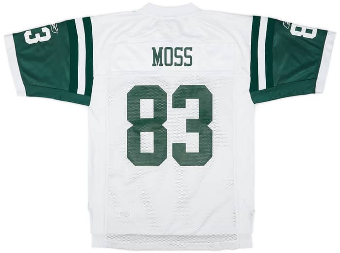 2004 New York Jets Moss #83 Reebok On Field Away Jersey - 8/10 - (M)