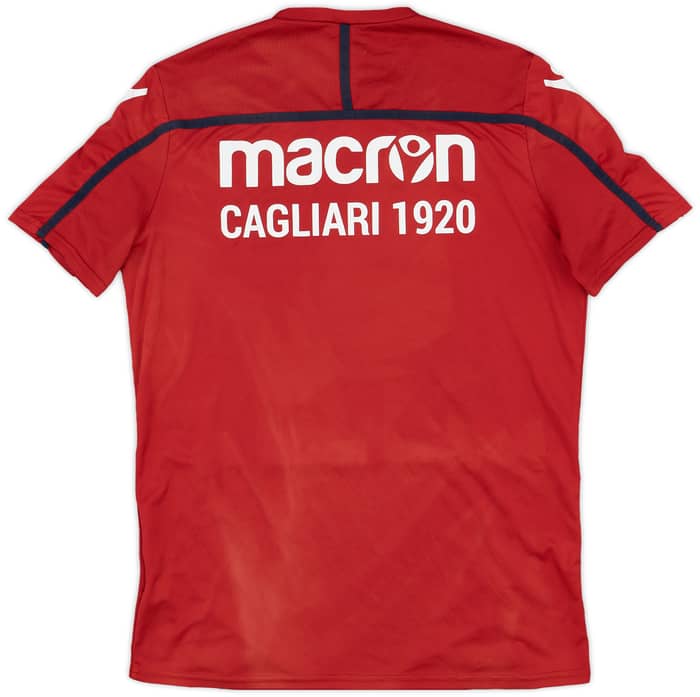 2010-11 Cagliari Macron Training Shirt - 9/10 - (XL)