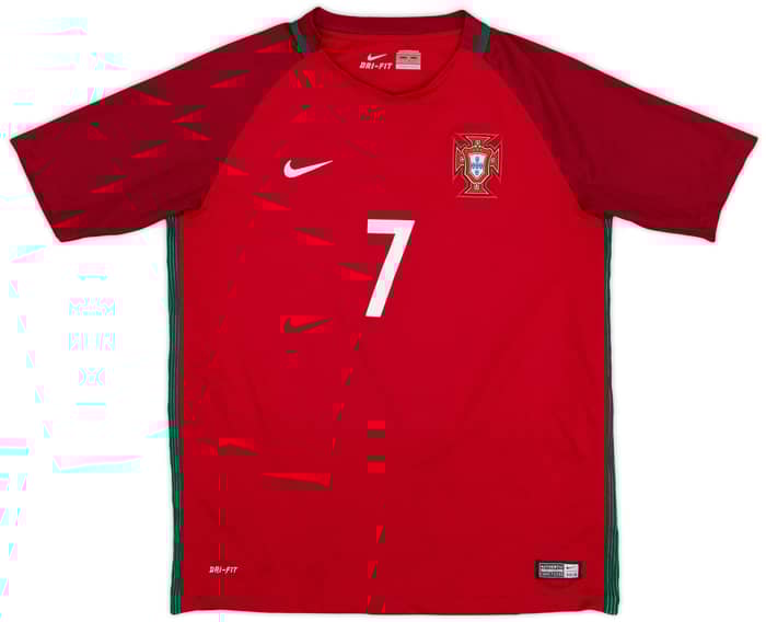 2016-18 Portugal Home Shirt Calwin #7 - 7/10 - (XL.Boys)