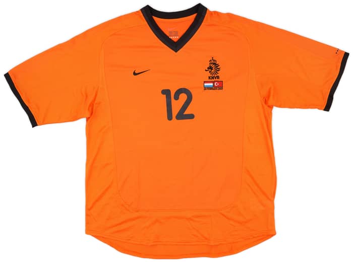 2001 Netherlands Match Issue Home Shirt Ooijer #12