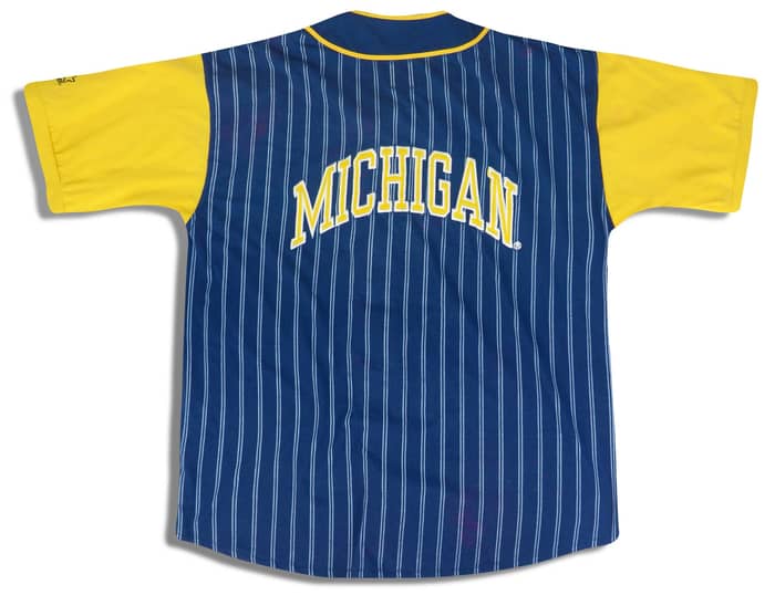 1990s Michigan Wolverines Starter Baseball Jersey (Home) XL