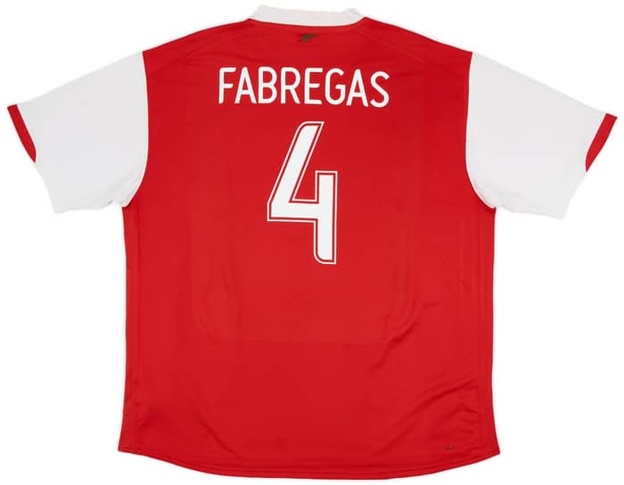 2006-08 Arsenal Home Shirt Fabregas #4 - 6/10 - (XXL)
