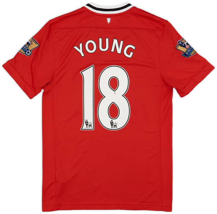 2011-12 Manchester United Home Shirt Young #18 - 6/10 - (S)
