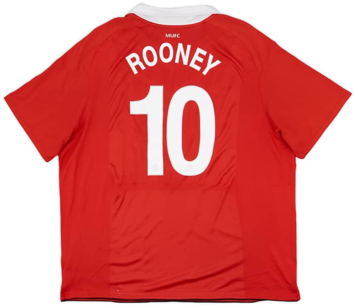 2010-11 Manchester United Home Shirt Rooney #10 - 7/10 - (3XL)