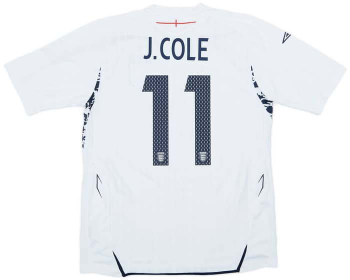 2007-09 England Home Shirt J.Cole #11 - 9/10 - (L)