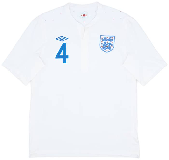 2010-11 England Home Shirt Gerrard #4 - 7/10 - (L)