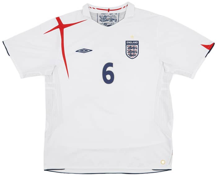 2005-07 England Home Shirt Terry #6 - 5/10 - (XL)