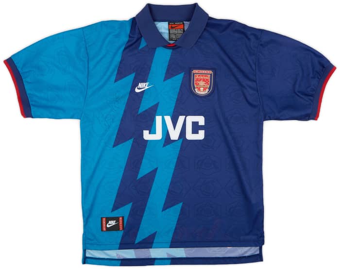1995-96 Arsenal Signed Away Shirt Adams #6 - 9/10 - (XL)
