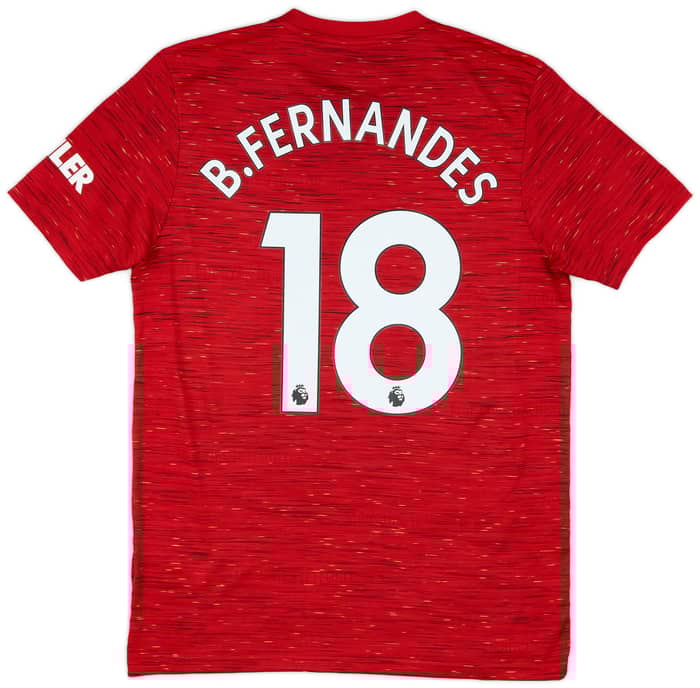 2020-21 Manchester United Home Shirt B.Fernandes #18 - 9/10 - (M)