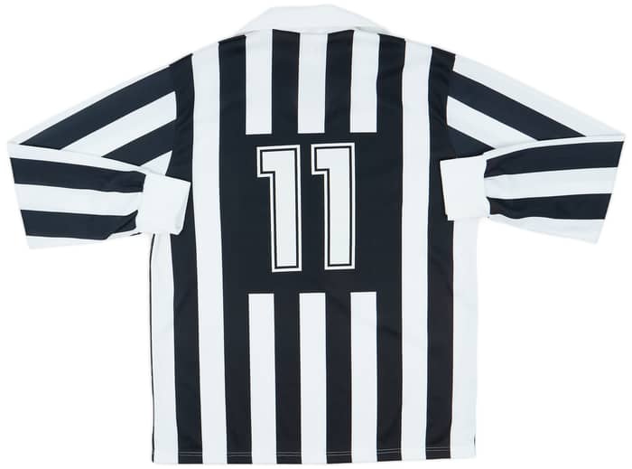 1989-90 Juventus Basic Home L/S Shirt #11 - 7/10 - (XL)