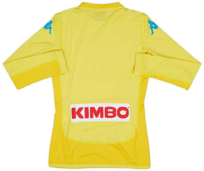 2017-18 Napoli Authentic Away L/S Shirt - 8/10 - (S)